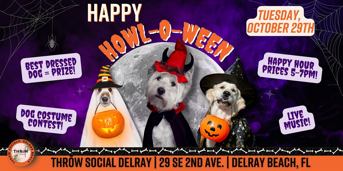 Dog Halloween Costume Contest @ THR\u014dW Social Delray!