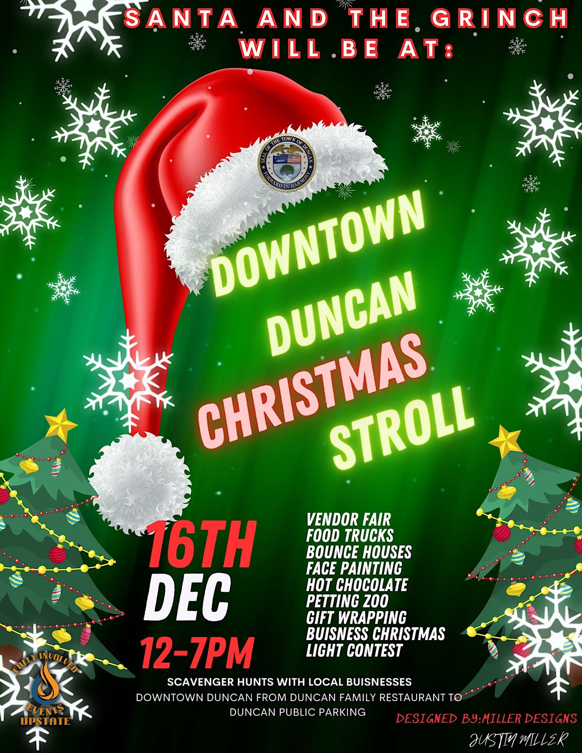 Downtown Duncan Christmas Stroll 153 W Main St, Duncan, SC December