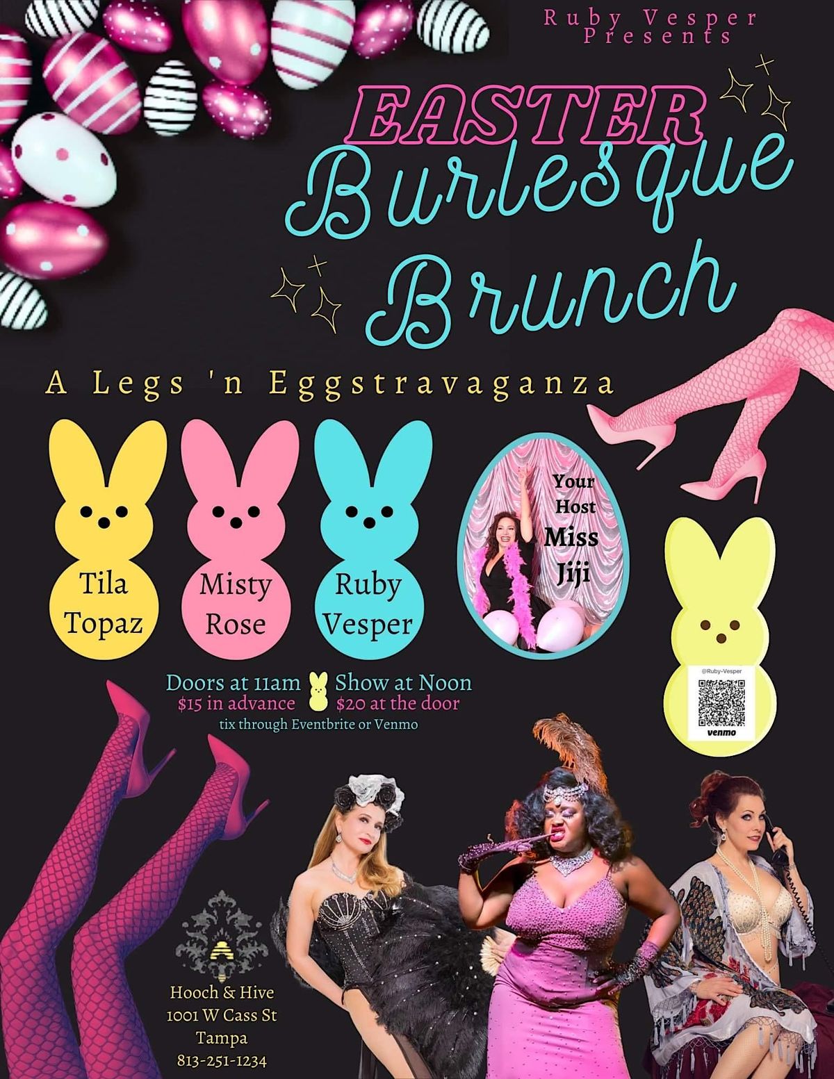 Easter Burlesque Brunch: A Legs \u2018n Eggstravaganza