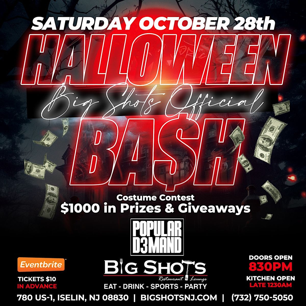 Big Shots Official Halloween Bash! Big Shots Restaurant & Lounge