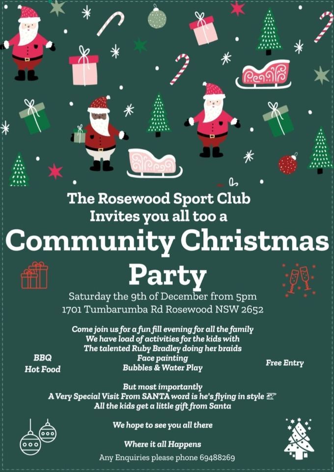 Christmas Party | Rosewood Sports Club, NSW, South Albury, NS