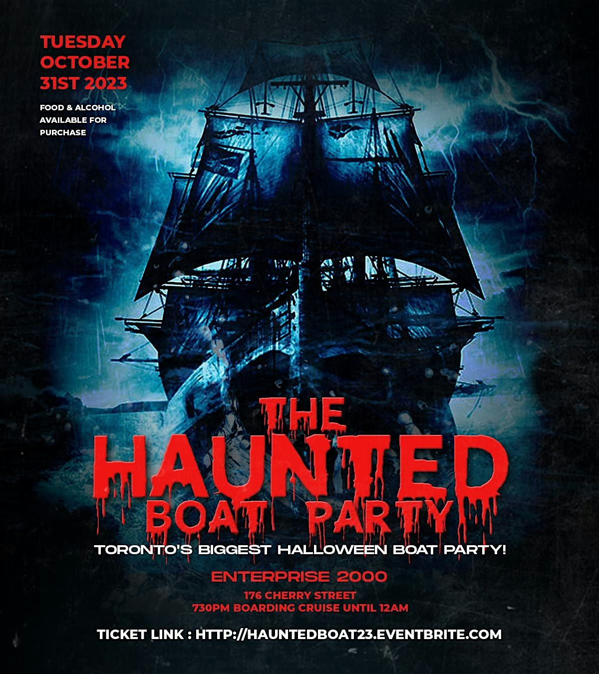 "THE HAUNTED HALLOWEEN BOAT PARTY" | THURS OCT 31