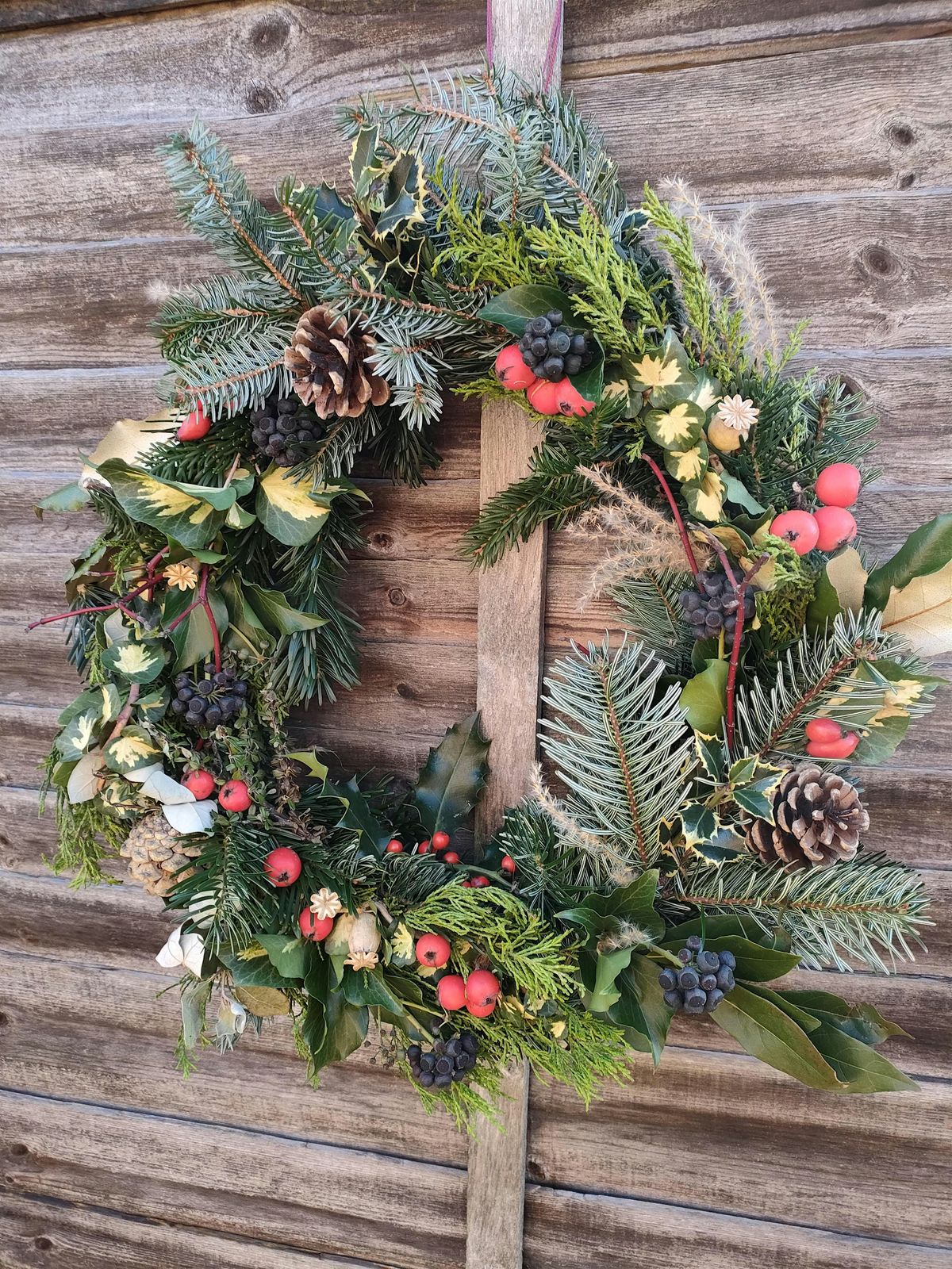 Christmas Wreath making Forest Farm Peace Garden, Ilford, EN