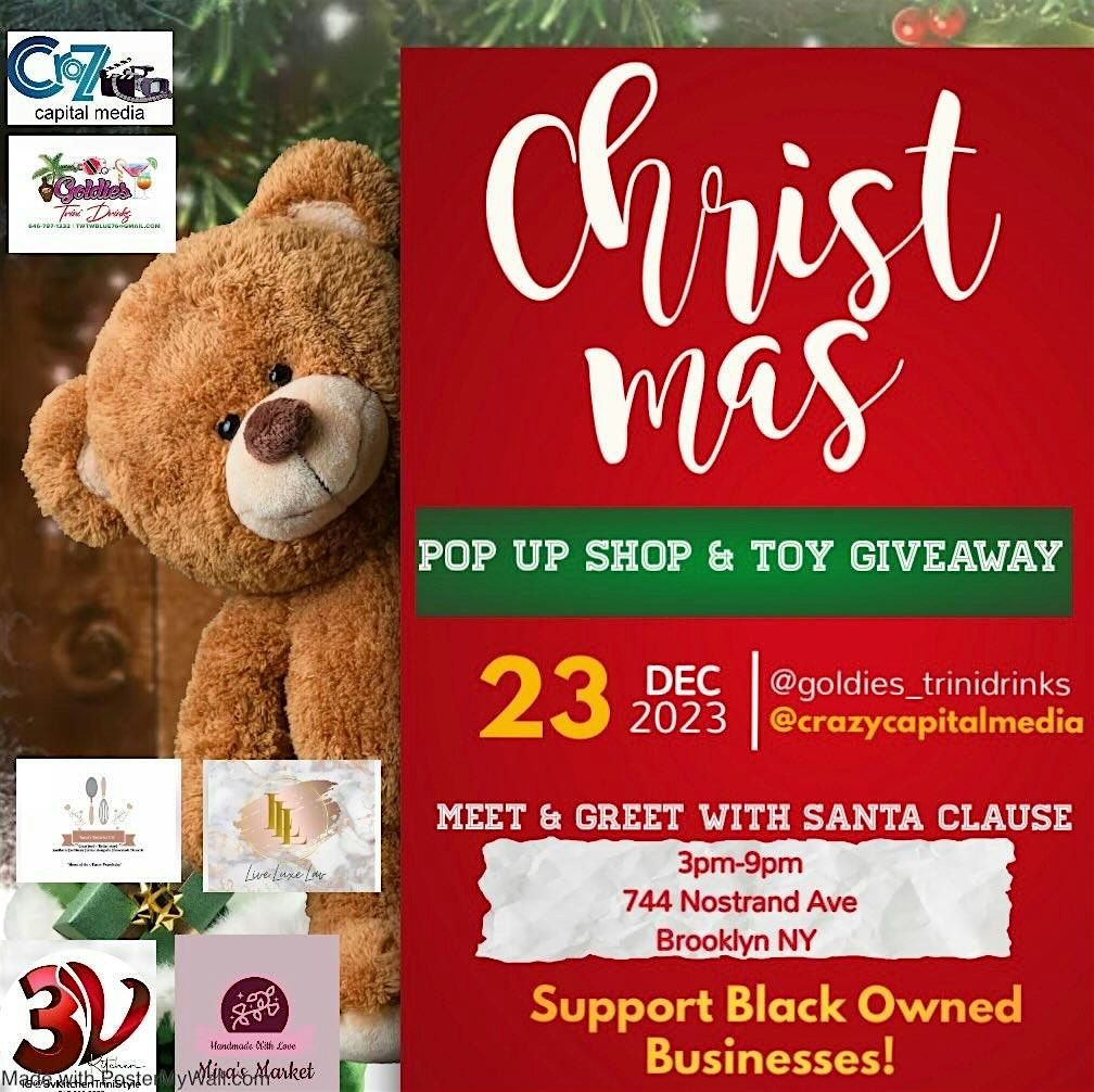 Vendors wanted - Christmas Pop Up Shop and Toy Giveaway