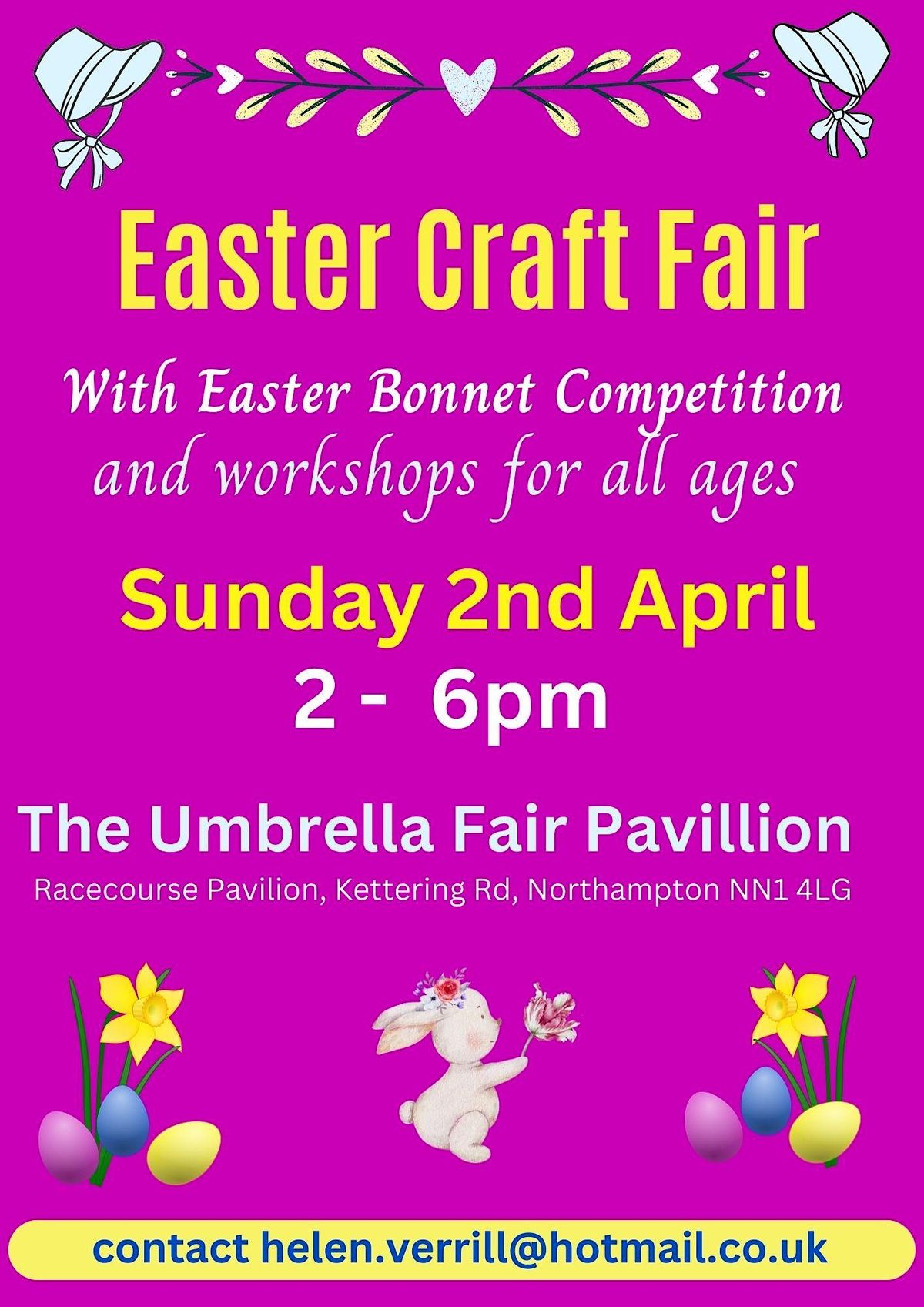 Easter Craft fair with Workshops and Easter Bonnet parade