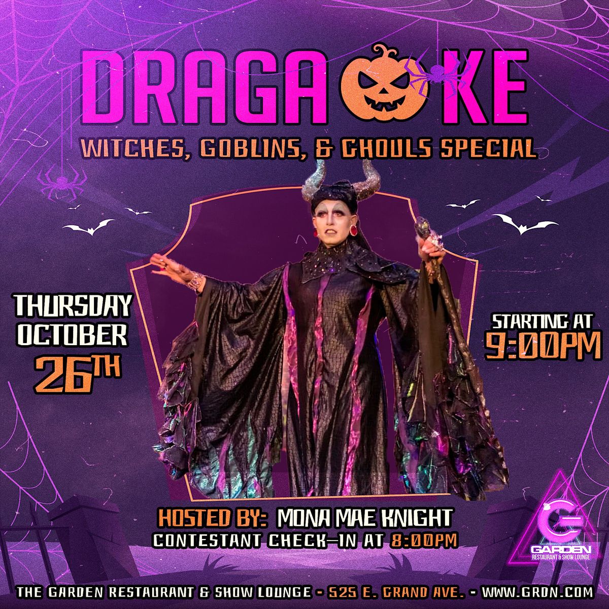 Dragaoke Halloween Edition Table Reservation THE GARDEN, Des