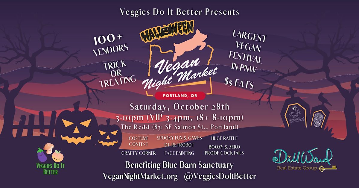 Halloween Vegan Night Market Portland 2023 Redd East Event Space