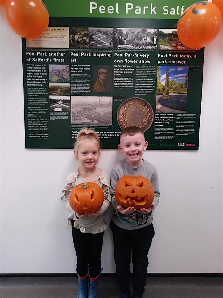 Pumpkin carving and Spooky trail Peel Park morning session