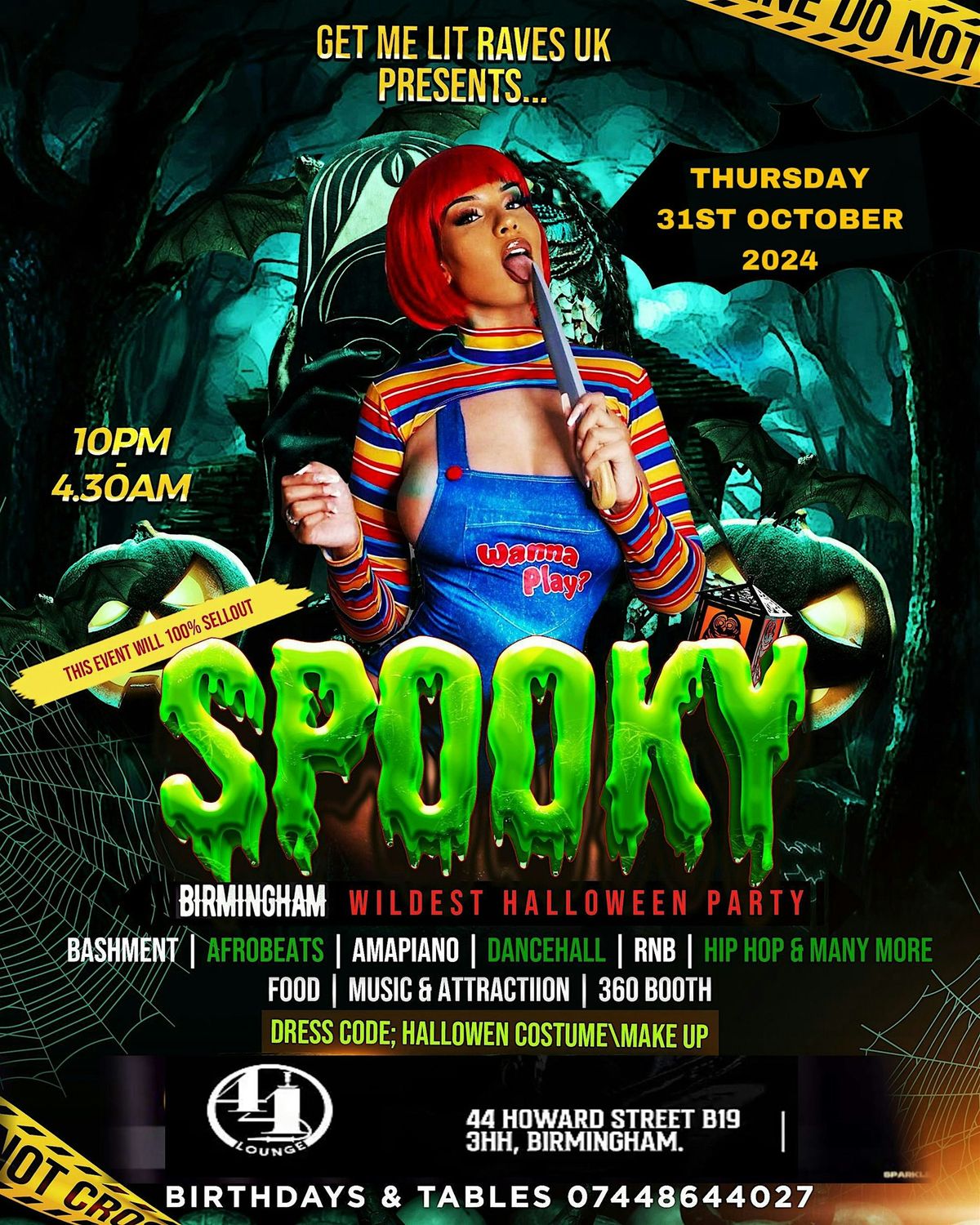 SPOOKY BIRMINGHAM - GET ME LIT HALLOWEEN PARTY