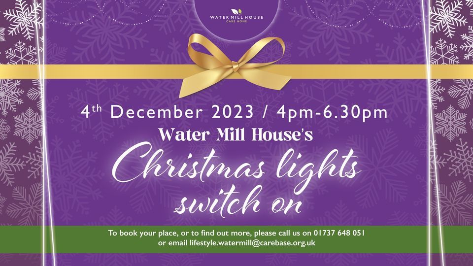 Christmas Light Switch-on at Water Mill House | Water Mill House Care