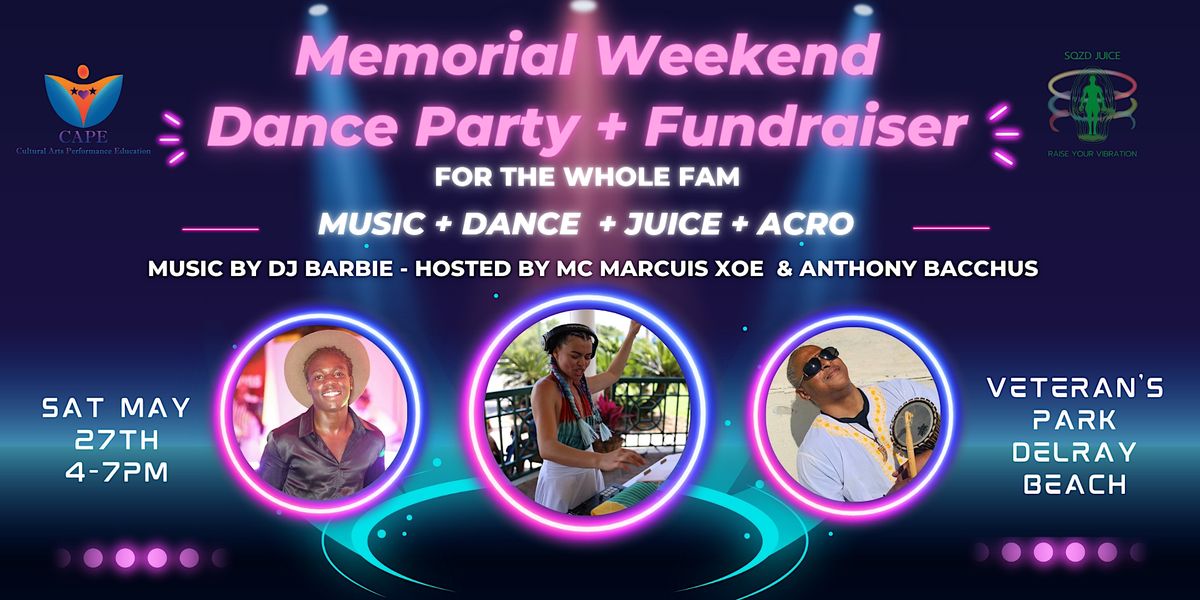 Memorial Weekend Family Dance Party & Fundraiser Veterans Park