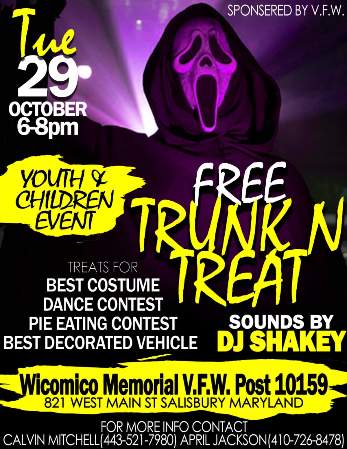 Wicomico Memorial VFW 10159 Trunk N Treat