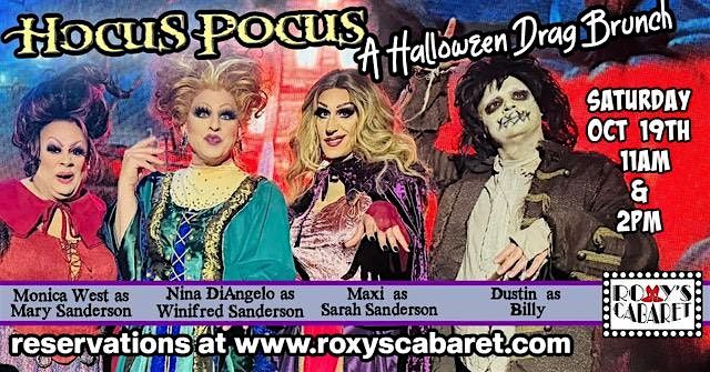 Hocus Pocus a Halloween Drag Brunch