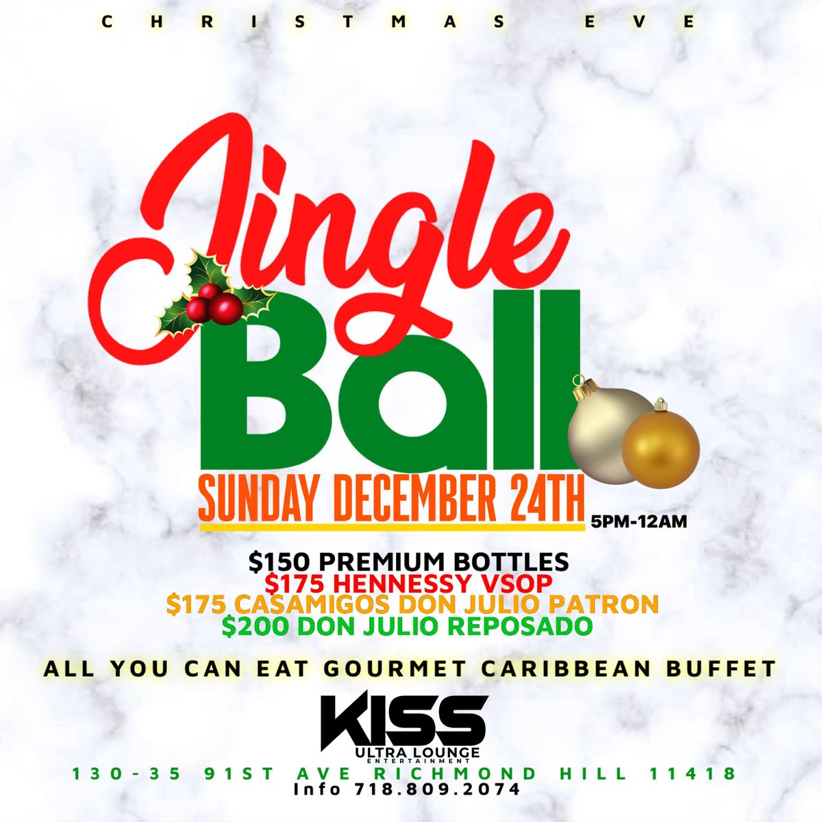 Jingle Ball Kiss Entertainment, Queens, NY December 24 to December 25