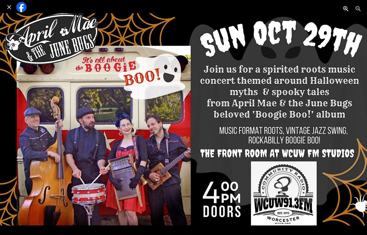 "Boogie BOO!" Halloween Concert with April Mae & The June Bugs quartet