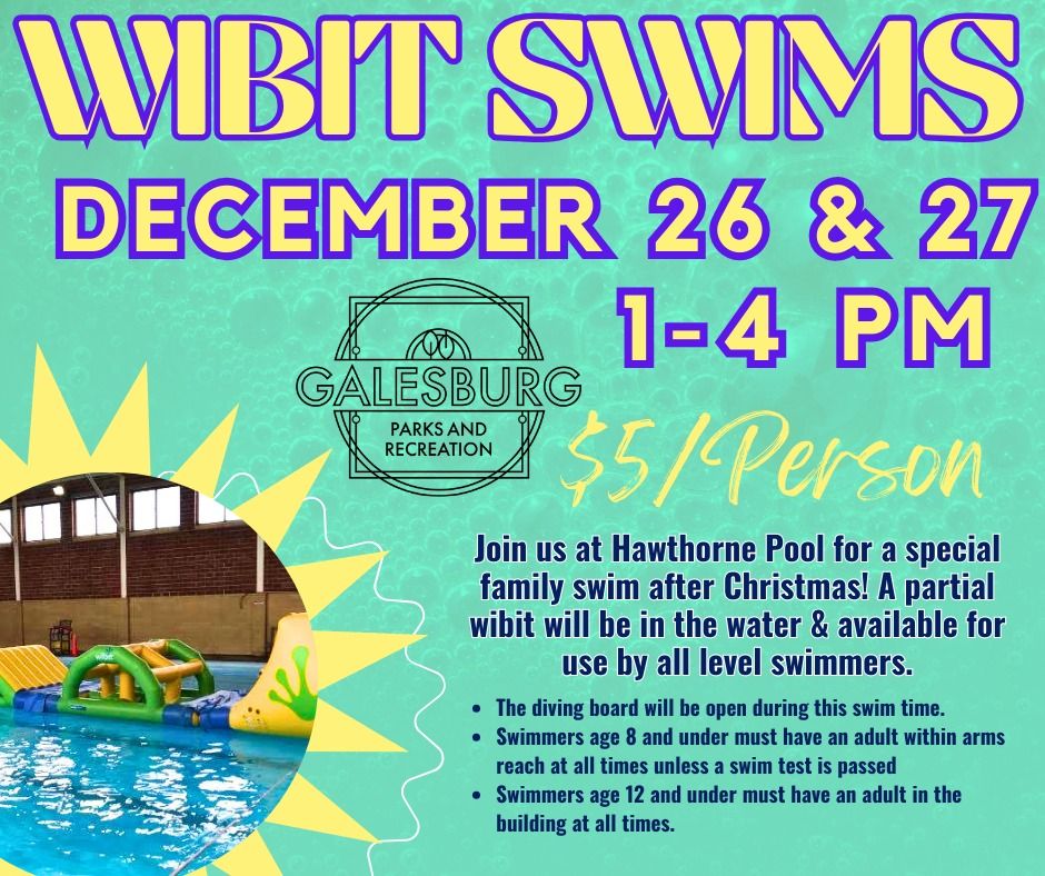 Wibit Swim Hawthorne Pool, Galesburg, IL December 26, 2023