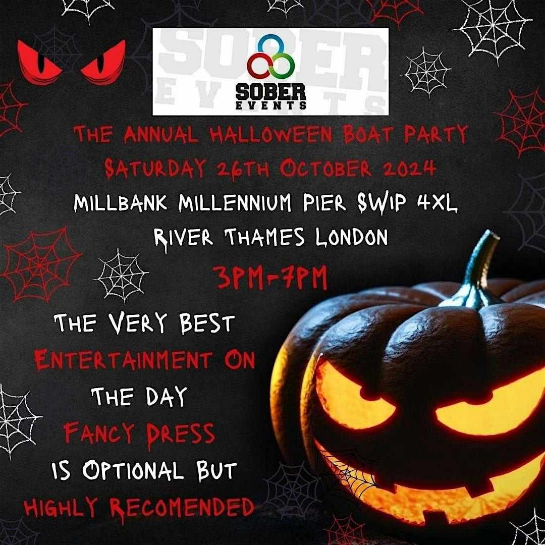 Sober Events UK Presents, The Annual Halloween Boat Party.