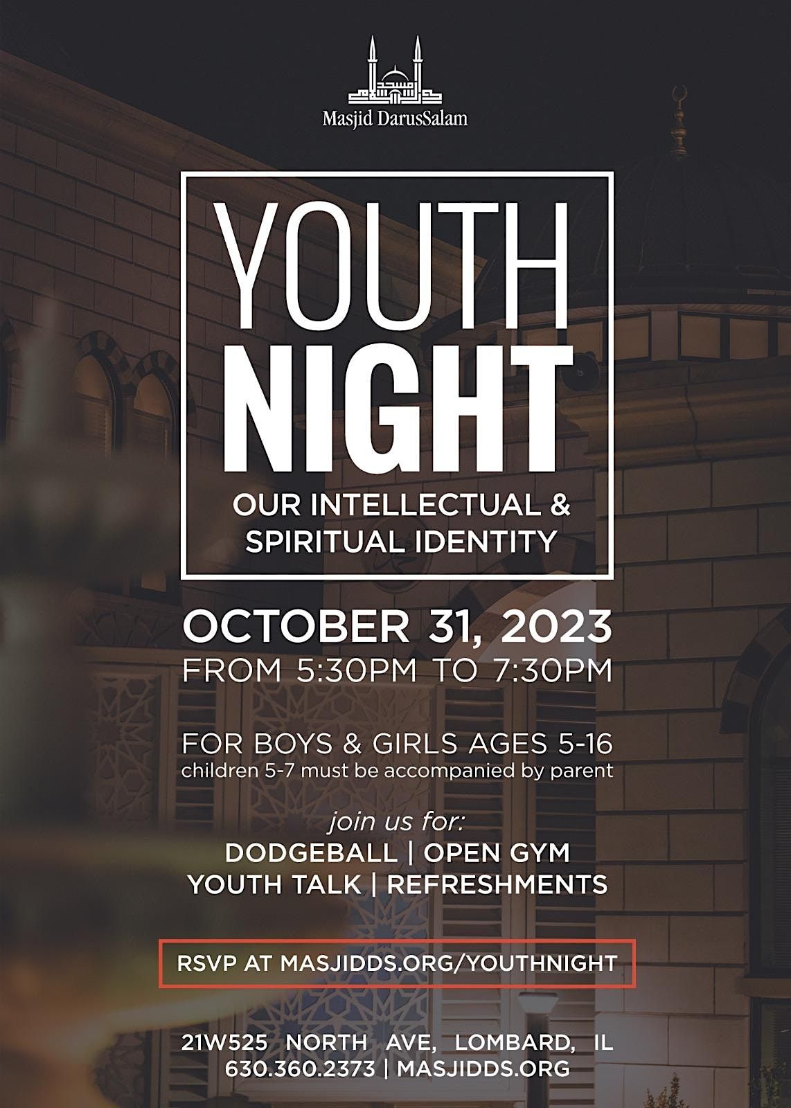 Youth Night Our Intellectual & Spiritual Identity Masjid Darussalam