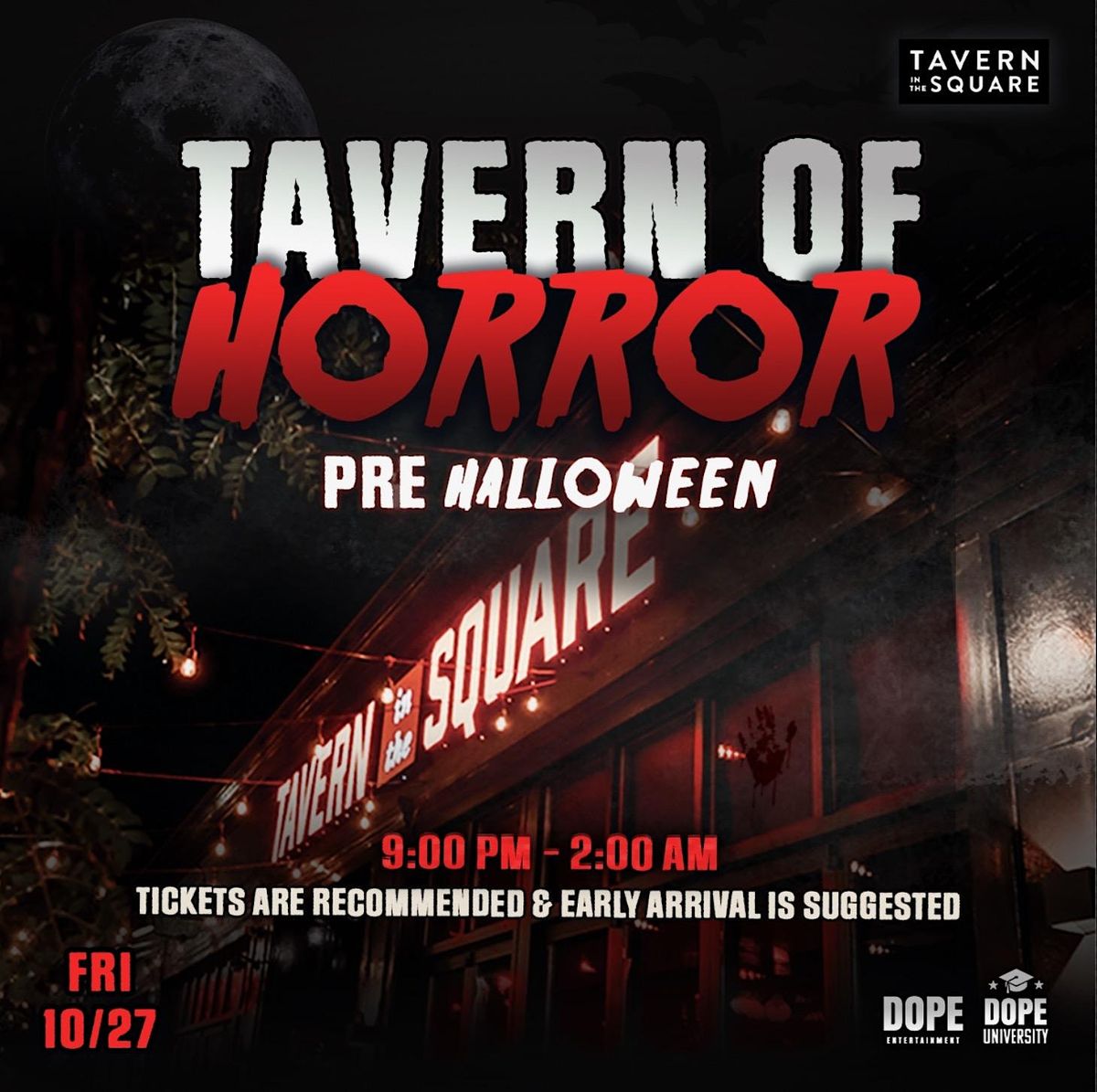 TAVERN OF HORROR TAVERN IN THE SQUARE ALLSTON Tavern In The Square