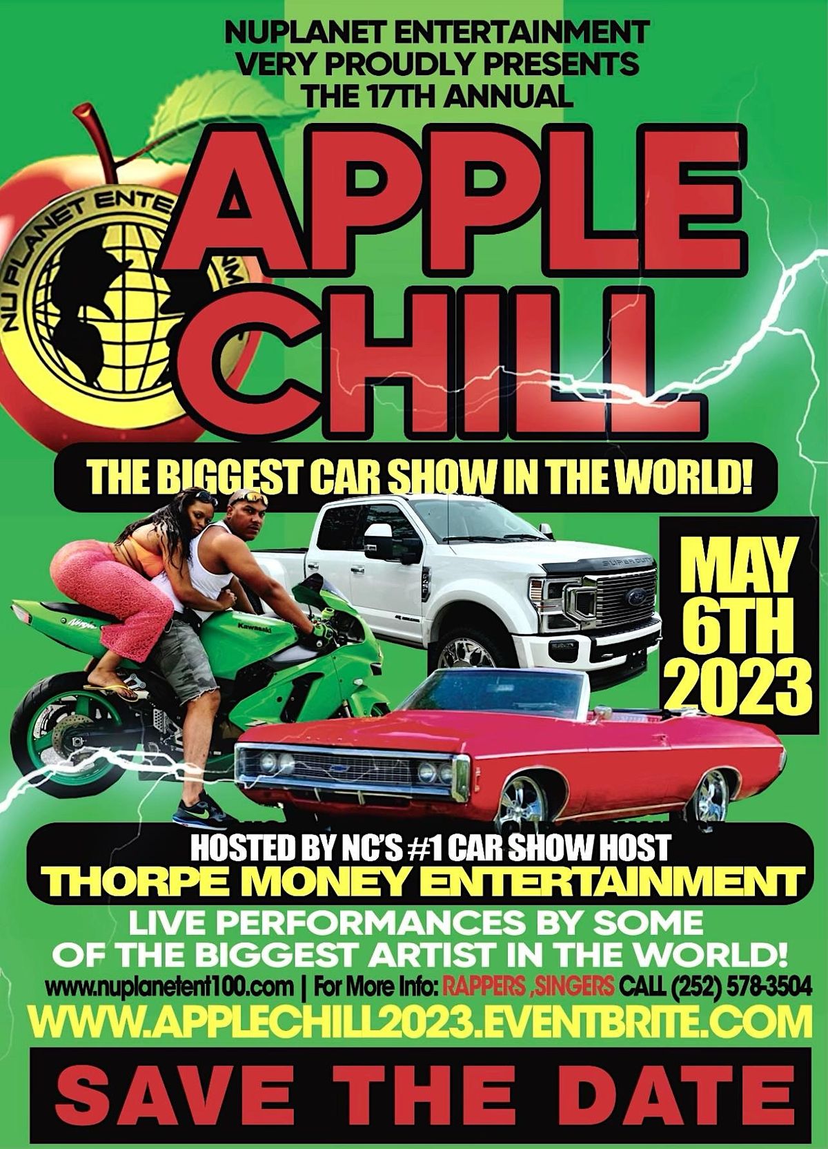 THE 17TH ANNUAL APPLE CHILLTHE BIGGEST CAR SHOW IN THE WORLD