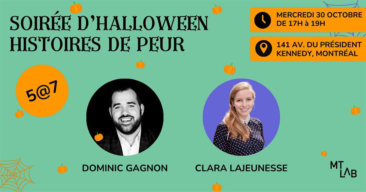 5@7 Soir\u00e9e d'Halloween - Histoires de peur