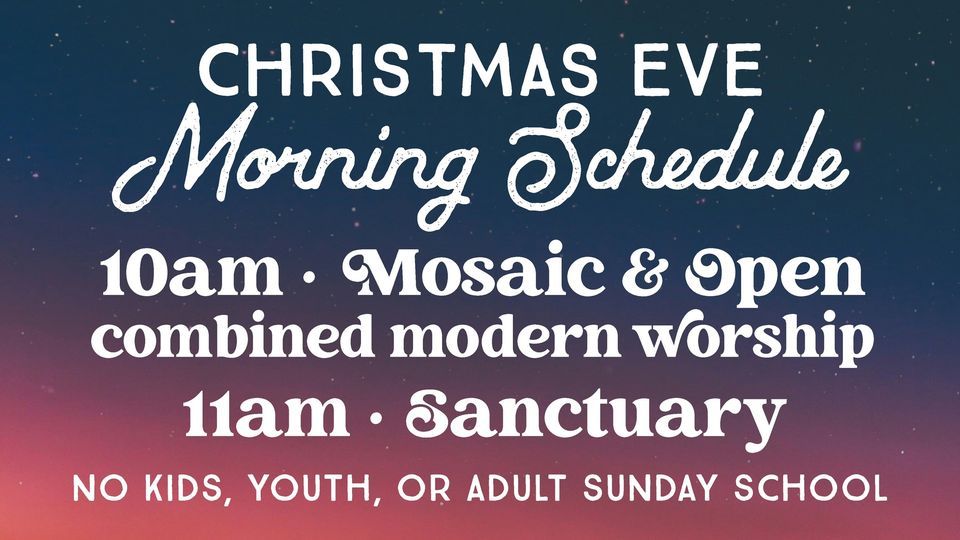 Christmas Eve Morning Schedule First United Methodist Church Denton