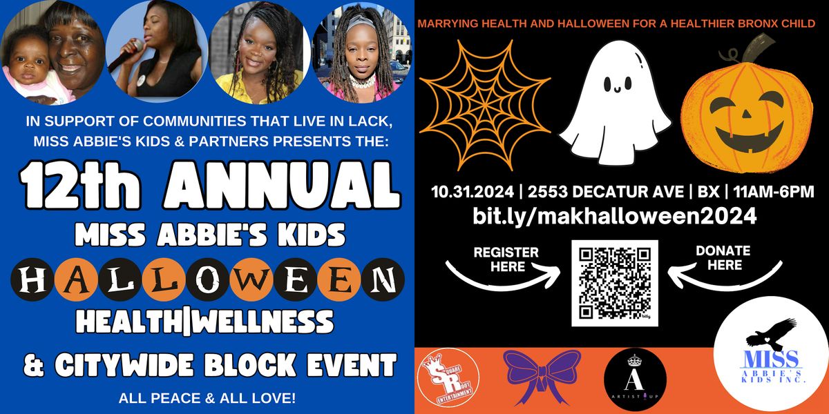 12th Annual Miss Abbie's Halloween Health\/Wellness  & Citywide Block Event