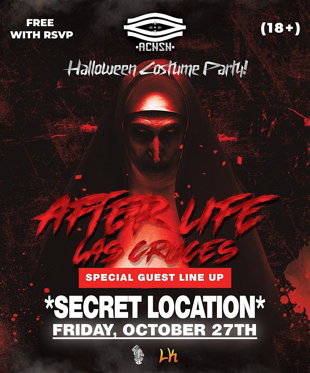 Las Cruces AFTERLIFE HALLOWEEN COSTUME PARTY *SECRET LOCATION* [18