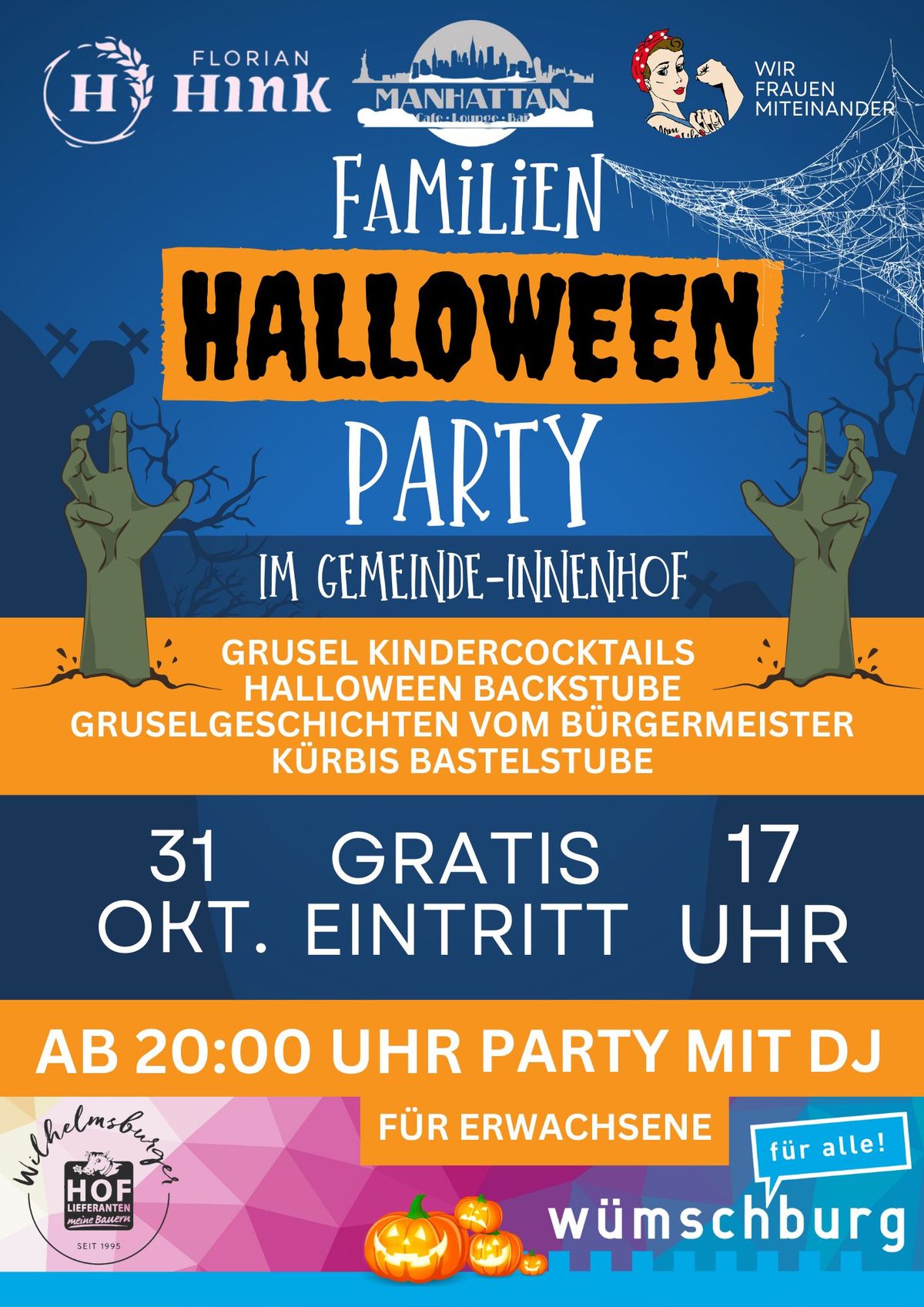 Familien Halloween Party 2024 Hauptplatz 13, 3150 Wilhelmsburg