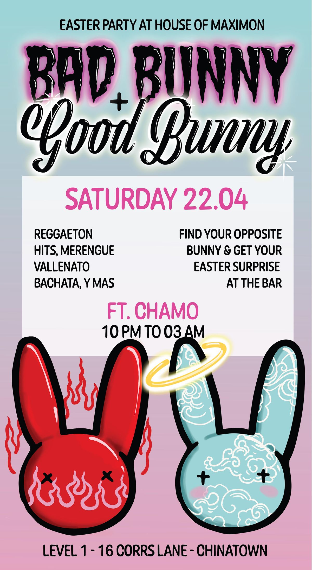 BAD BUNNY + GOOD BUNNY House of Maximón, Melbourne, VI April 22 to
