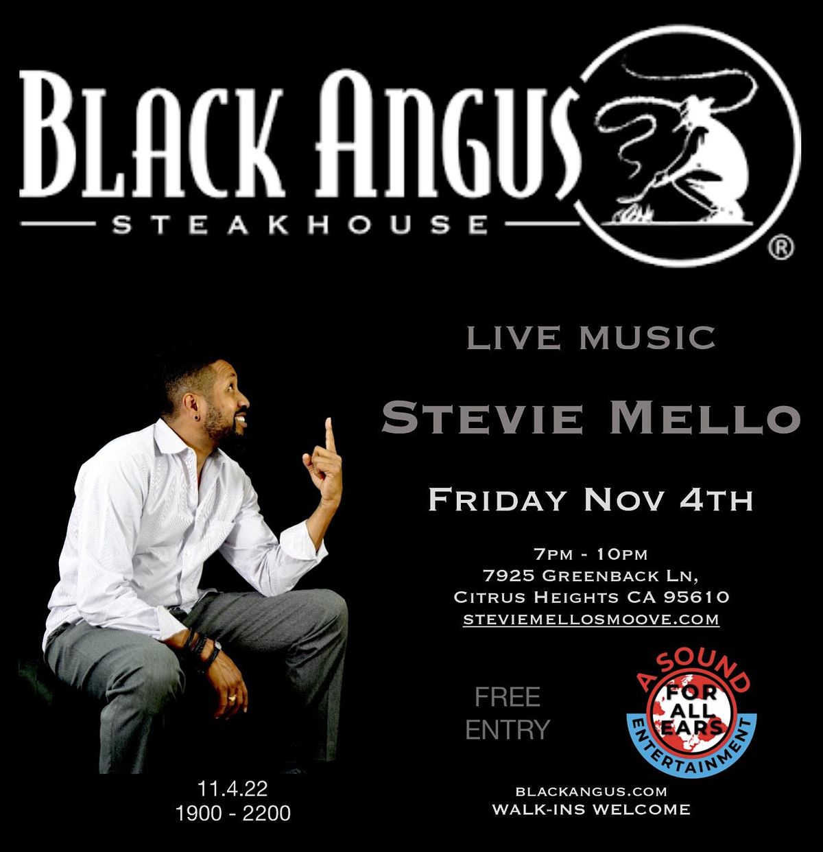 Stevie Mello @ Black Angus