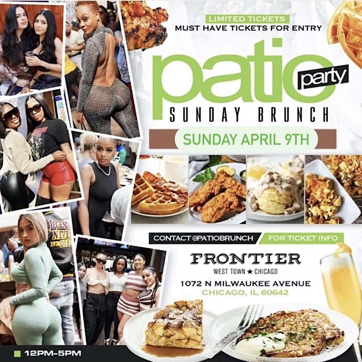 April 9th! Chicago's Sunday Funday Brunch! Easter Sunday!