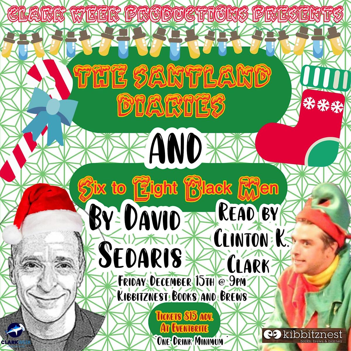 Santaland Diaries by David Sedaris kibbitznest books, brews & blarney