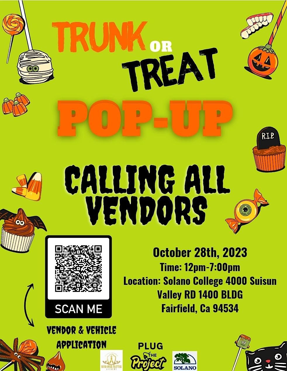 Trunk or Treat Pop-Up | Solano College Trunk or Treat Pop-Up, Fairfield ...