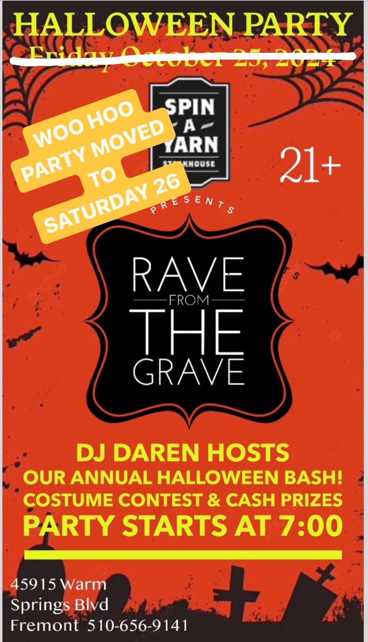 HALLOWEEN BASH: Rave from the Grave