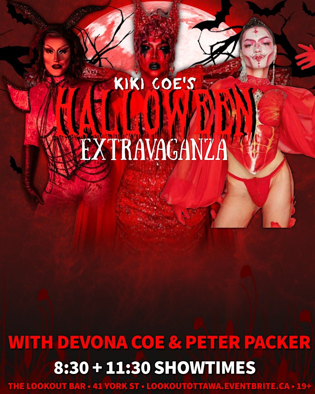 Kiki Coe's Halloween Extravaganza with Devona Coe & Peter Packer - 11:30pm