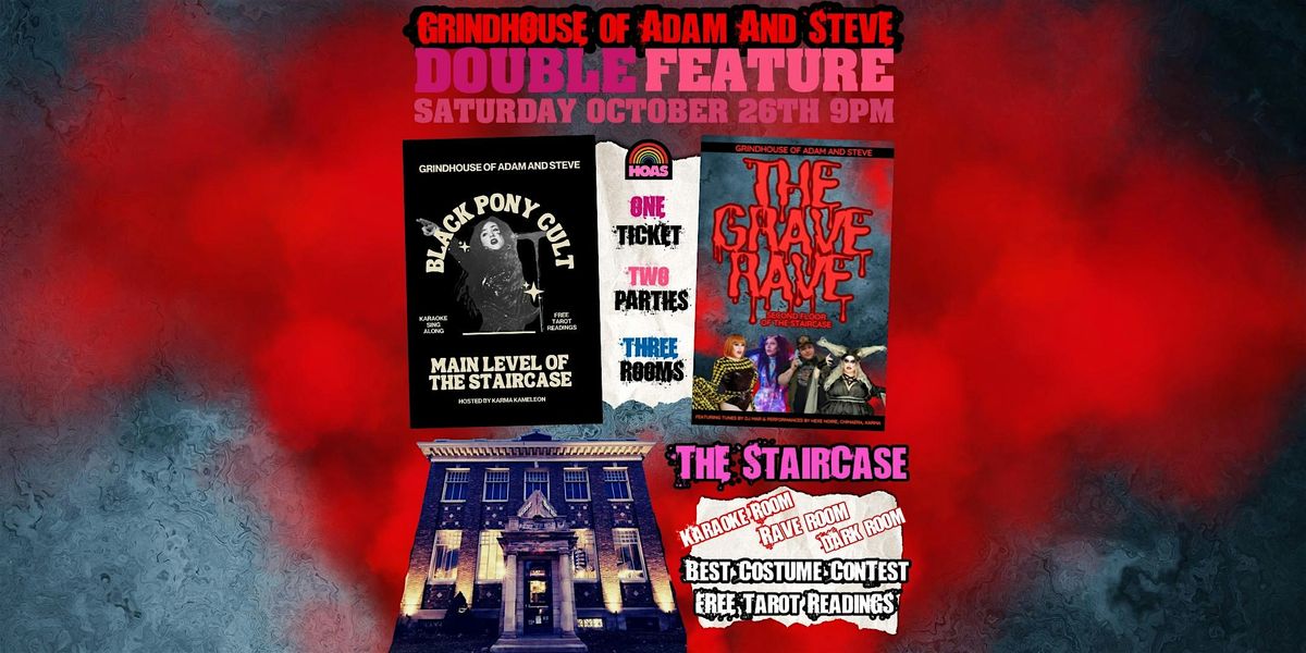 GRINDHOUSE OF ADAM AND STEVE \/\/ HALLOWEEN DOUBLE  PARTY FEATURE