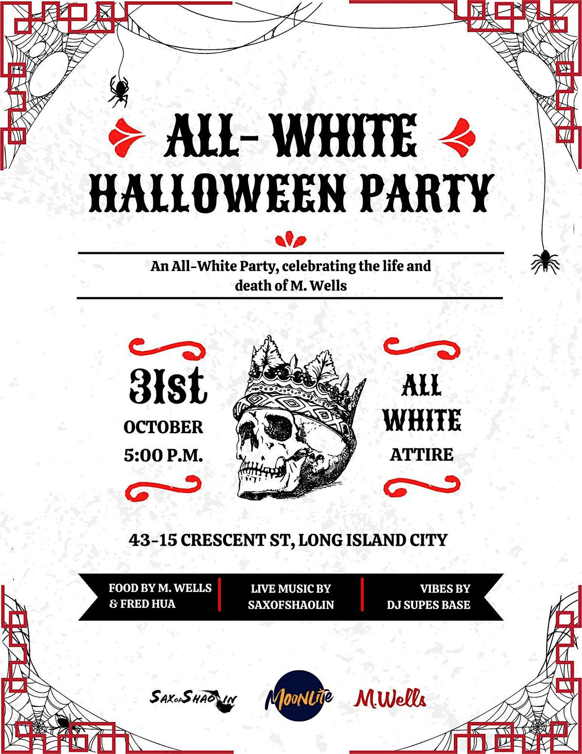 ALL WHITE HALLOWEEN PARTY