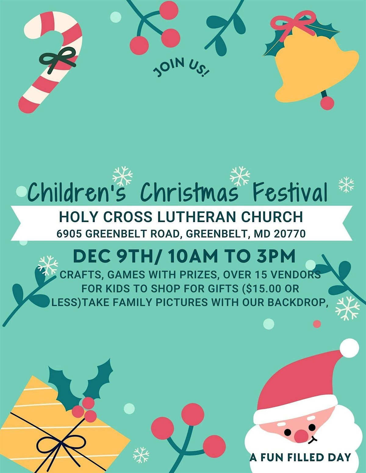 Childrens Christmas Festival Holy Cross Lutheran Church Greenbelt