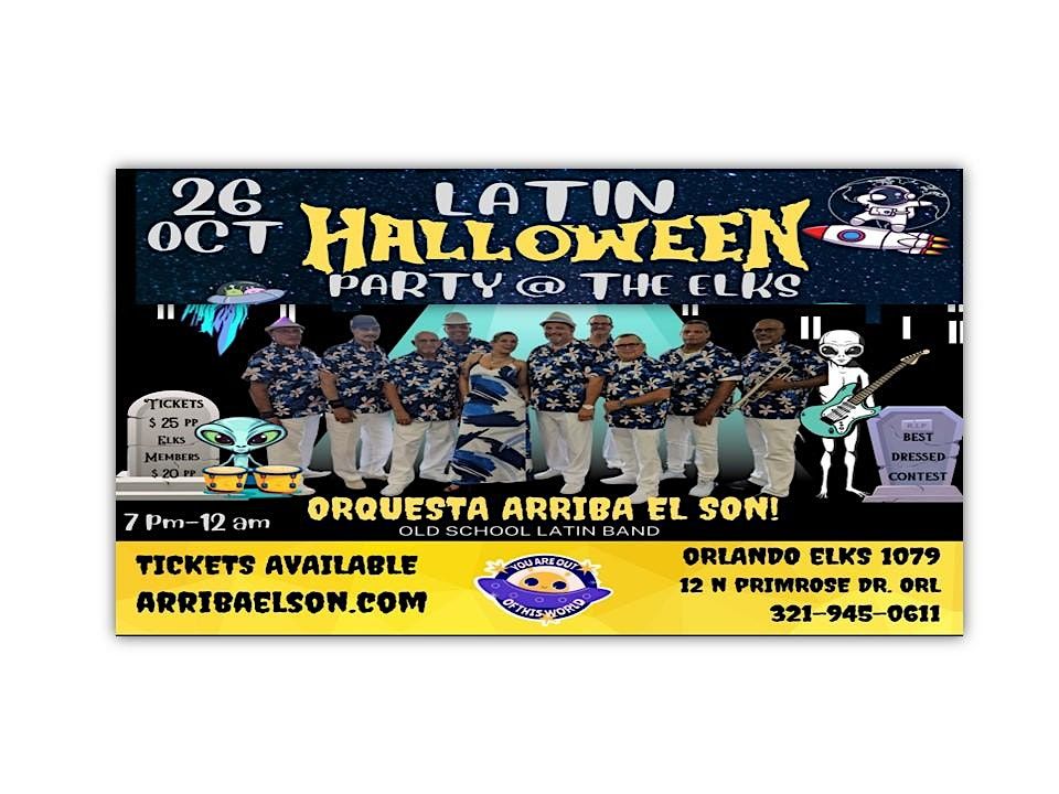 Latin Halloween Party @ The Elks - Costume Contest - Oct 26 - 7pm - 12 am