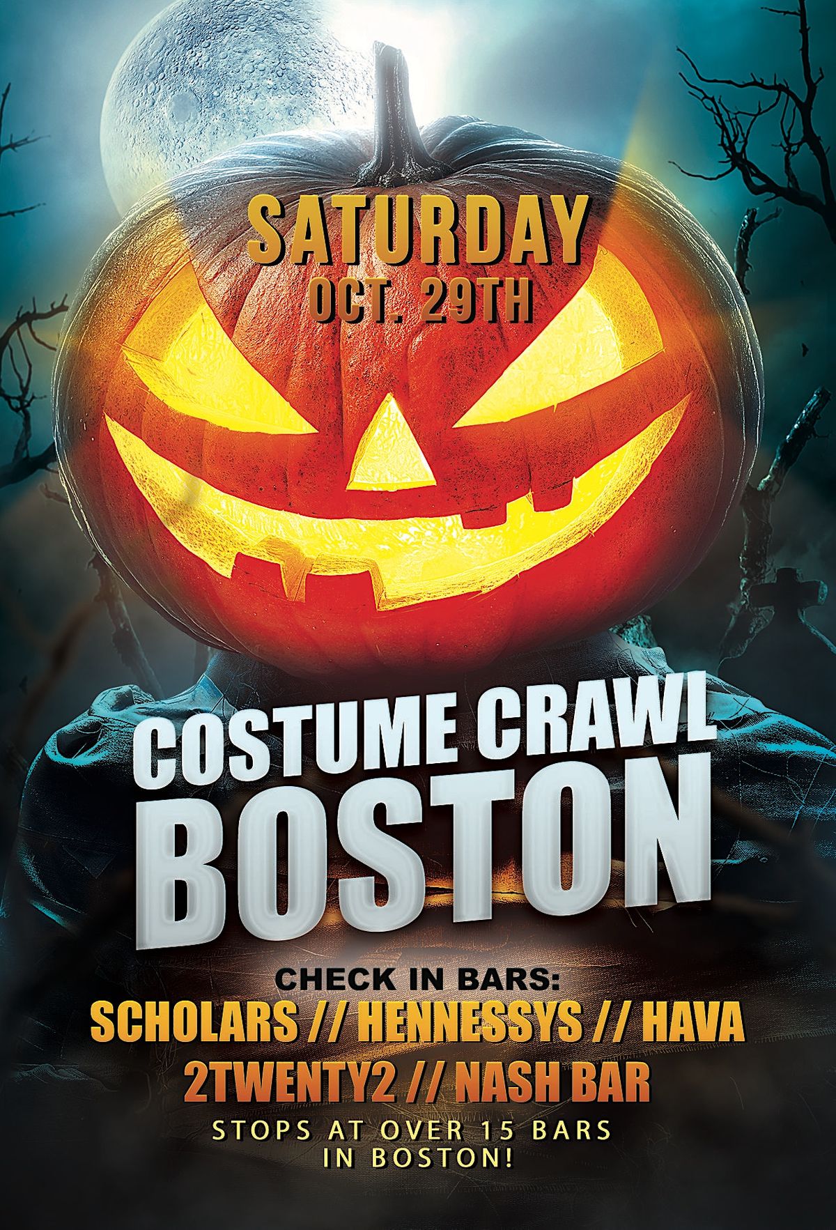 Costume Crawl Boston - Halloween 2022 Bar Crawl | Scholars American Bistro  and Cocktail Lounge, Boston, MA | October 29, 2022
