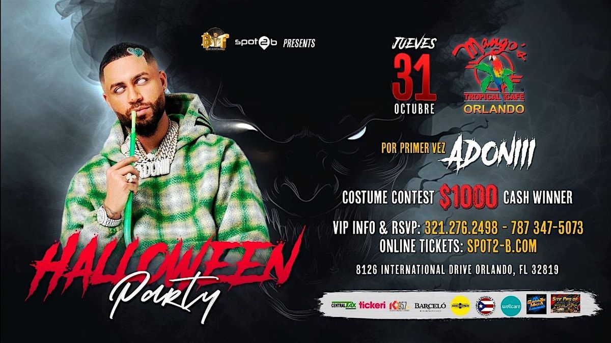 Halloween Party starring Dj Adoni at Mangos Orlando