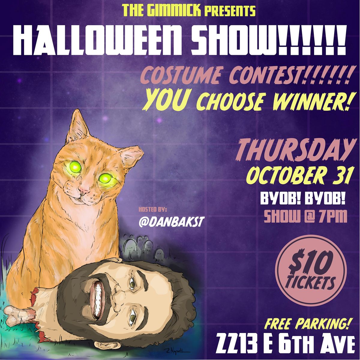 The Gimmick's HALLOWEEN COMEDY Show! BYOB!