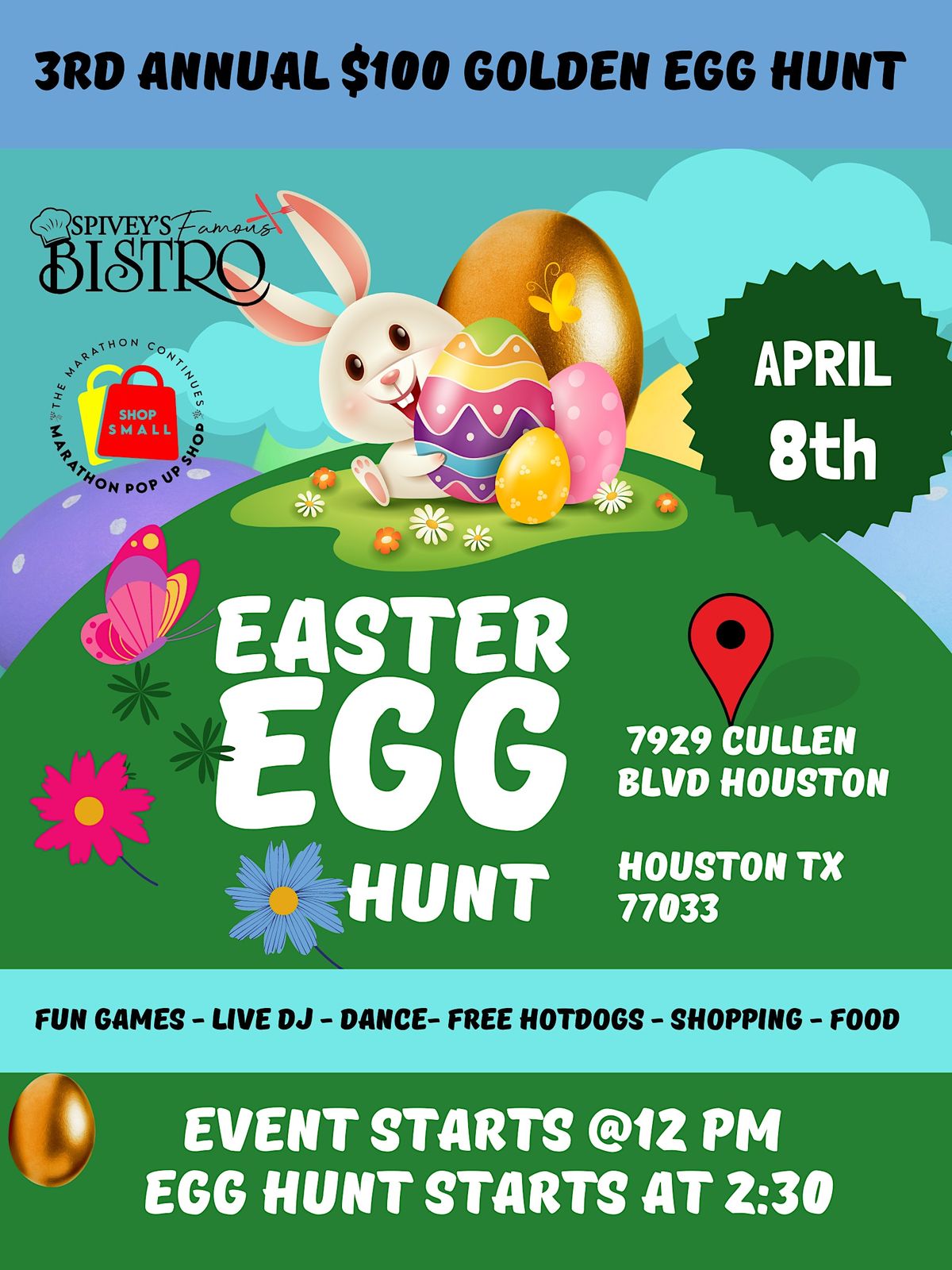 3rd Annual $100 Easter Egg Hunt 