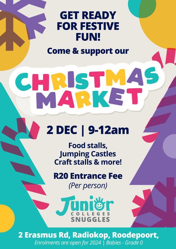 Christmas Party and Market Junior College Snuggles, Roodepoort, GT