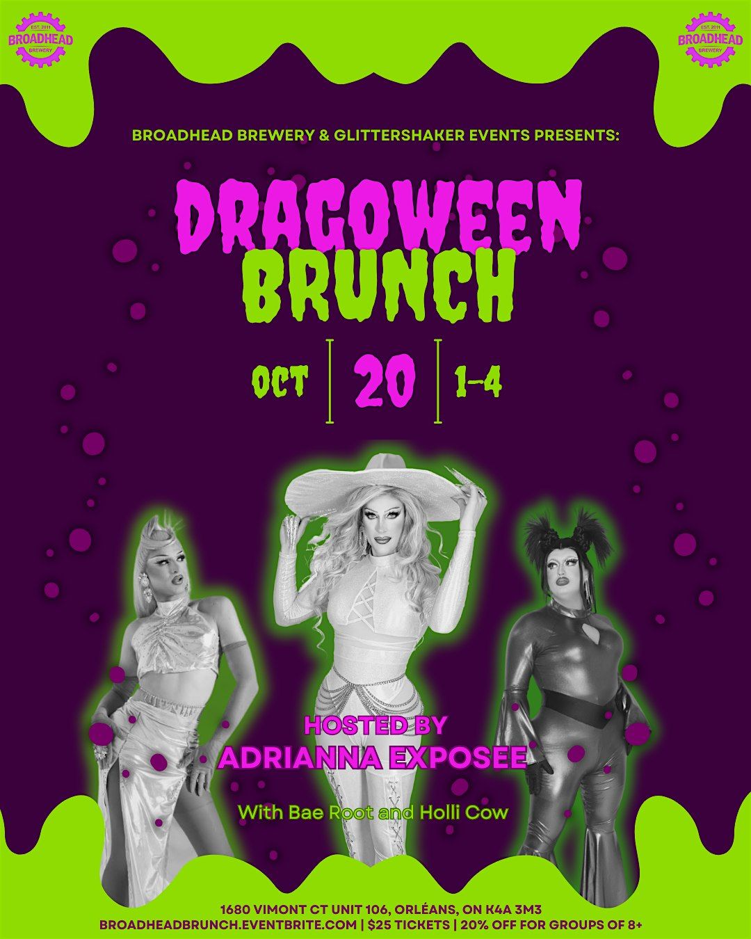 Drag and Draft: Halloween DRAG BRUNCH at Broadhead Brewery Orleans