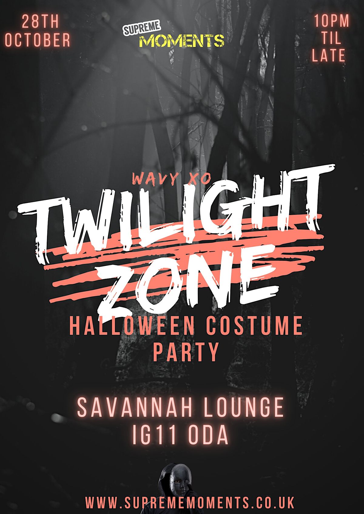 TWILIGHT ZONE HALLOWEEN COSTUME PARTY SAVANNAH LOUNGE, Barking, EN October 28 to October 29