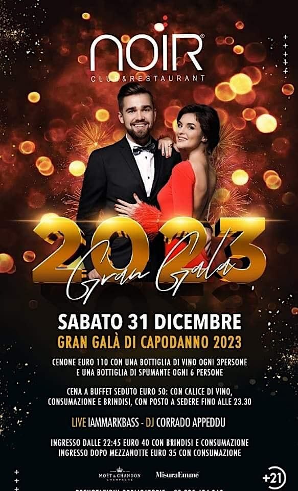 Capodanno 2023 – Noir Club Lissone | Noir Club & Restaurant, Lissone, LO |  December 31 to January 1