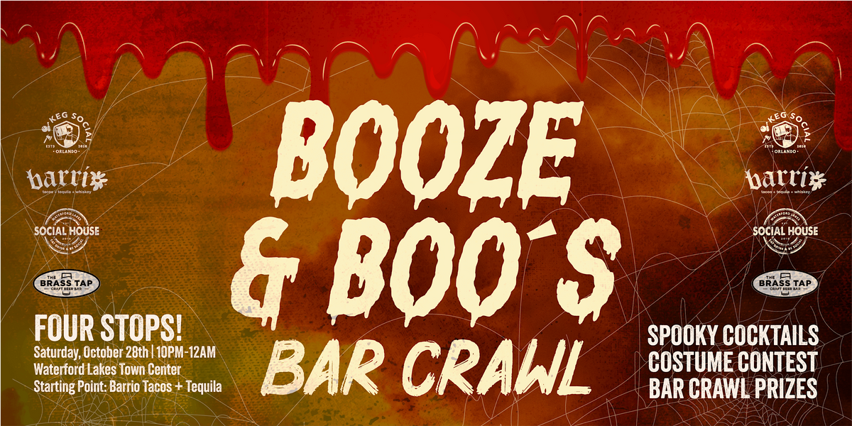 BOOZE & BOOs Bar Crawl Waterford Lakes Halloween Bar Crawl KEG