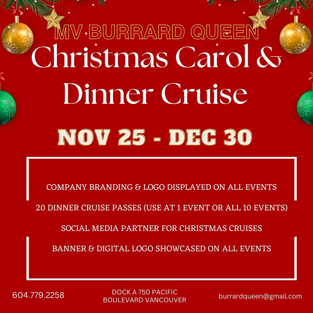 Christmas Carol Dinner Cruise in Vancouver Dock A of Pacific
